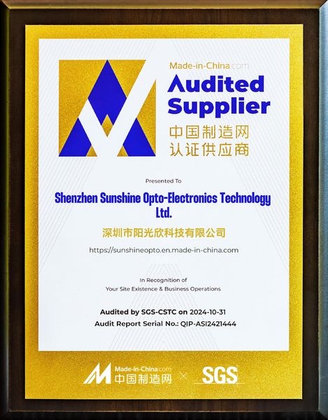 CHINA Sunshine Opto-electronics Enterprise Co.,ltd Bedrijfsprofiel