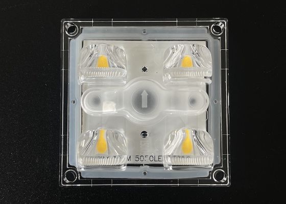 Mini LED Street Light Module 4 LED With Waterproof PC Lens 150X75 Degree With Gasket