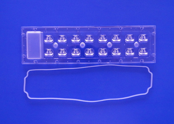 kopen 252x70mm serie 3535 LED Array lens waterdicht IP65 voor 16 LED Board 16w 24w 36w online vervaardiging