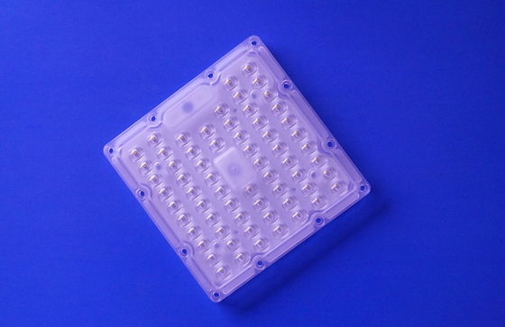 50W Square LED Urban Lights Parts 80X150 Degree Lens With PH3030 SMD LED 160LM/W