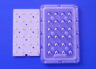 kopen de Zonne LEIDENE van 12V 24V Module3x8 Asymmetrische Lens van PCB met Raad die leiden van XTE solderen XPG online vervaardiging