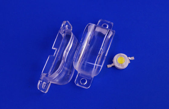 1w 3w 90 X 45 Degree High Power Led Optical Lenses / Lens With PMMA Or PC