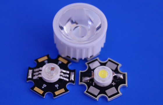 Aspheric Optical PMMA Led Lens with black holder for Led Spot light