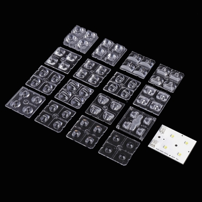 kopen 2x2 modules Led Street Light Lens PC Led Lens voor weglamp online vervaardiging