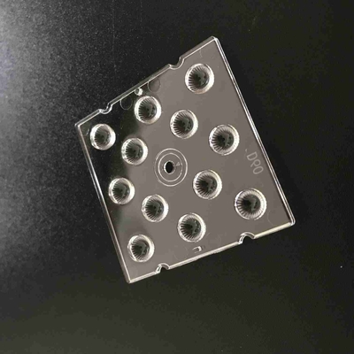 50x50mm SMD 3030 Led Lens , 12 In 1 Led PC Lens For High Bay Light