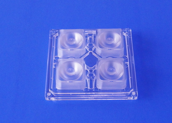 Optical Grade PC Led Lamp Lens 90x90 4 LED 5050 / 5730 SMD For High Bay Lighting