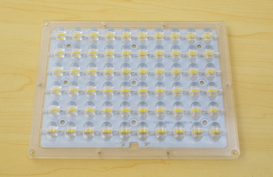60W LED Retrofit Kits with Led Street Light Lens , PCB Module Solder 60x1w Led