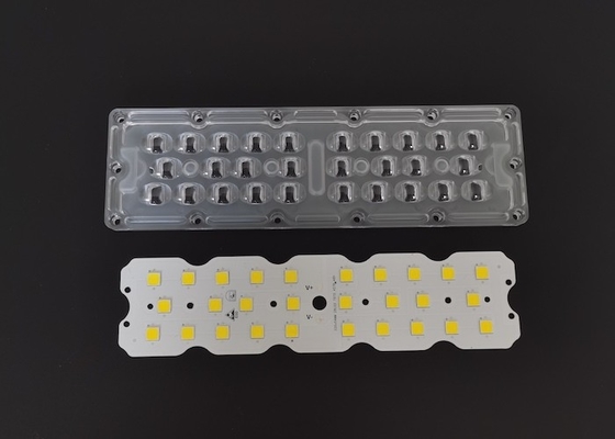 7070 SMD 28 LED Street Light Module 158X103 DEGREE Buitenlichtlens Met Heatsink