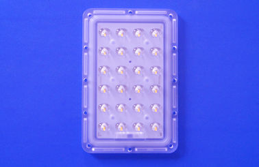 24 Asymmetrische Geleide de Straatlantaarn Optische Lens van de punten145x75 Graad met 3535 PCB-Module