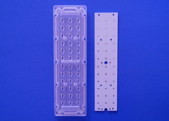 3X12 36 LED 3030 3535 SMD Street Light Lens met 65x150 graden straalhoek Optische kwaliteit PC Verticale lichtverdeling