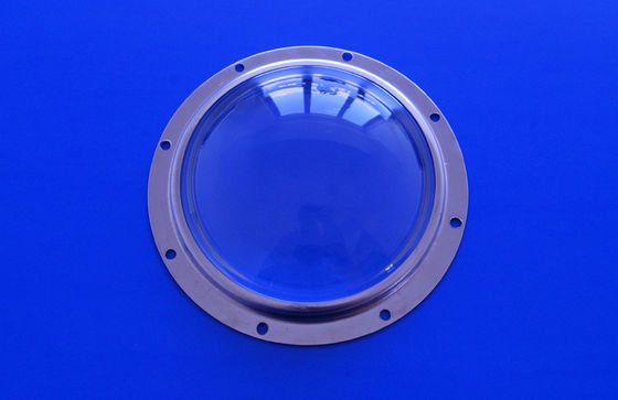 Wide angle glass LED lens , LED Optical Lens For 100W projector light