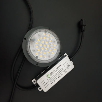 20w 30w 3000k ronde led module zwarte koelbak 90 graden lens voor LED Post-Top Light