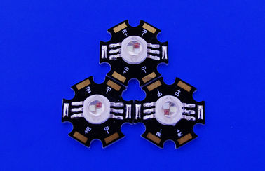 3w RGB Hoge Machts LEIDENE Lichtgevende diode met Sterpcb en geleide optische lens