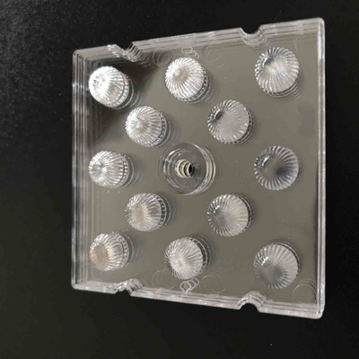50x50mm SMD 3030 leidden Lens, leidden 12 in 1 PC-Lens voor Hoog Baailicht
