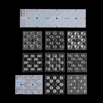 ROHS High Bay Light Lens 12 in 1 90 degree SMD 5050 Led PC Optical Lens