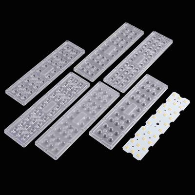 5050 SMD Led Lens Array PC Led Optical Lens 270x75mm For Led Street Light