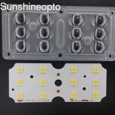 3030 SMD LED PCB-bord voor 30 tot 45W straatlichtmodules met aangepast lensontwerp