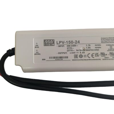 Bulk 150W 24V IP67 waterdichte voeding met enkele uitgang voor LED-binnenverlichting