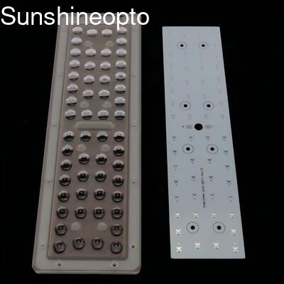 56W PC LED-straatverlichtingslens met verschillende graden stralingshoek en SMD 3030 LED's voor hoge lichtstroom