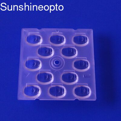 50x50mm optisch pc-materiaal en TPIII-M stralingshoek LED-lens voor SMD 3030 LED-printplaat