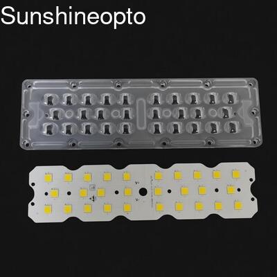 7070 SMD LED Street Light Module met 158x103 graden straalhoek en 5050 SMD LED Chip voor 50W-120W stoepverlichting