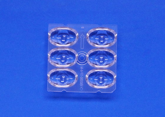 6 In 1 5050 SMD LED Street Light Lens Wide Angle 160x80 Degree TYPEII-M Durable