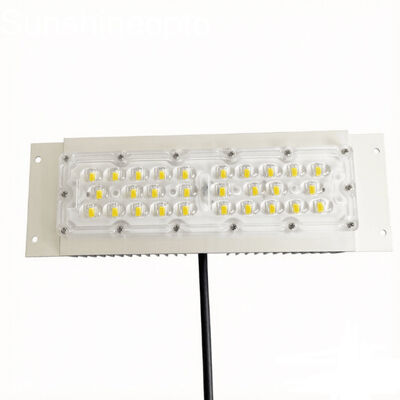 28 STKS 7070 LED-straatverlichtingsmodule met 158 ​​× 103 ° optische lens 48 V High Power Road-verlichtingsoplossing