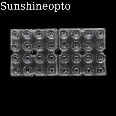 20 graden 3030 SMD PC Optische LED High Bay Lens 50 × 50 mm 16-in-1 smalle straal optische lens