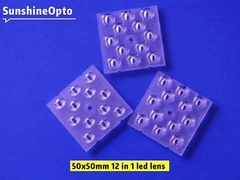 50x50mm 12 in 1 led lens 90 graden
